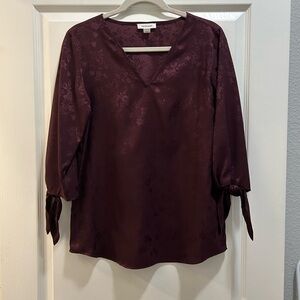 Calvin Klein Deep Burgundy Blouse